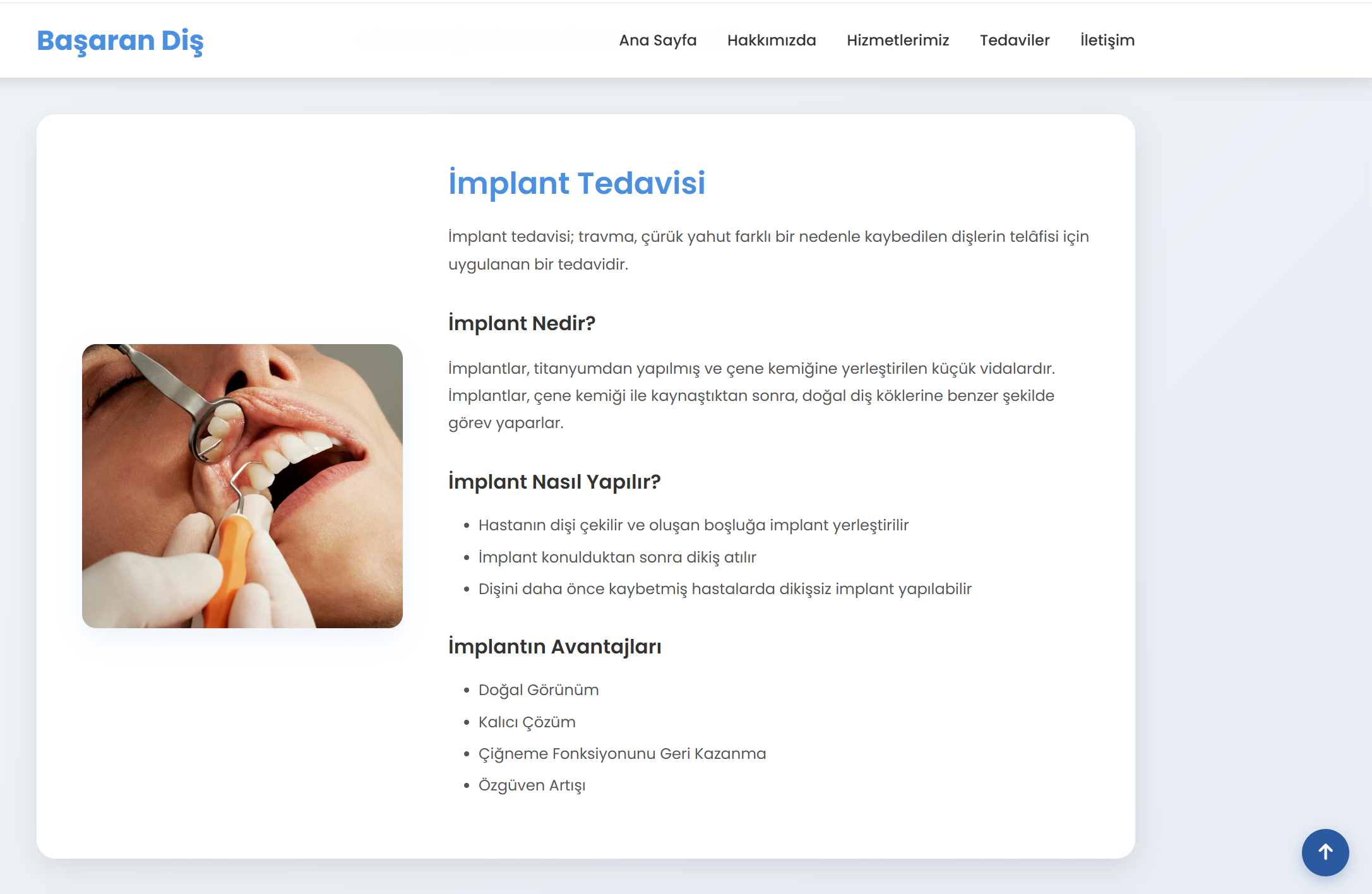 Dental Web Sitesi