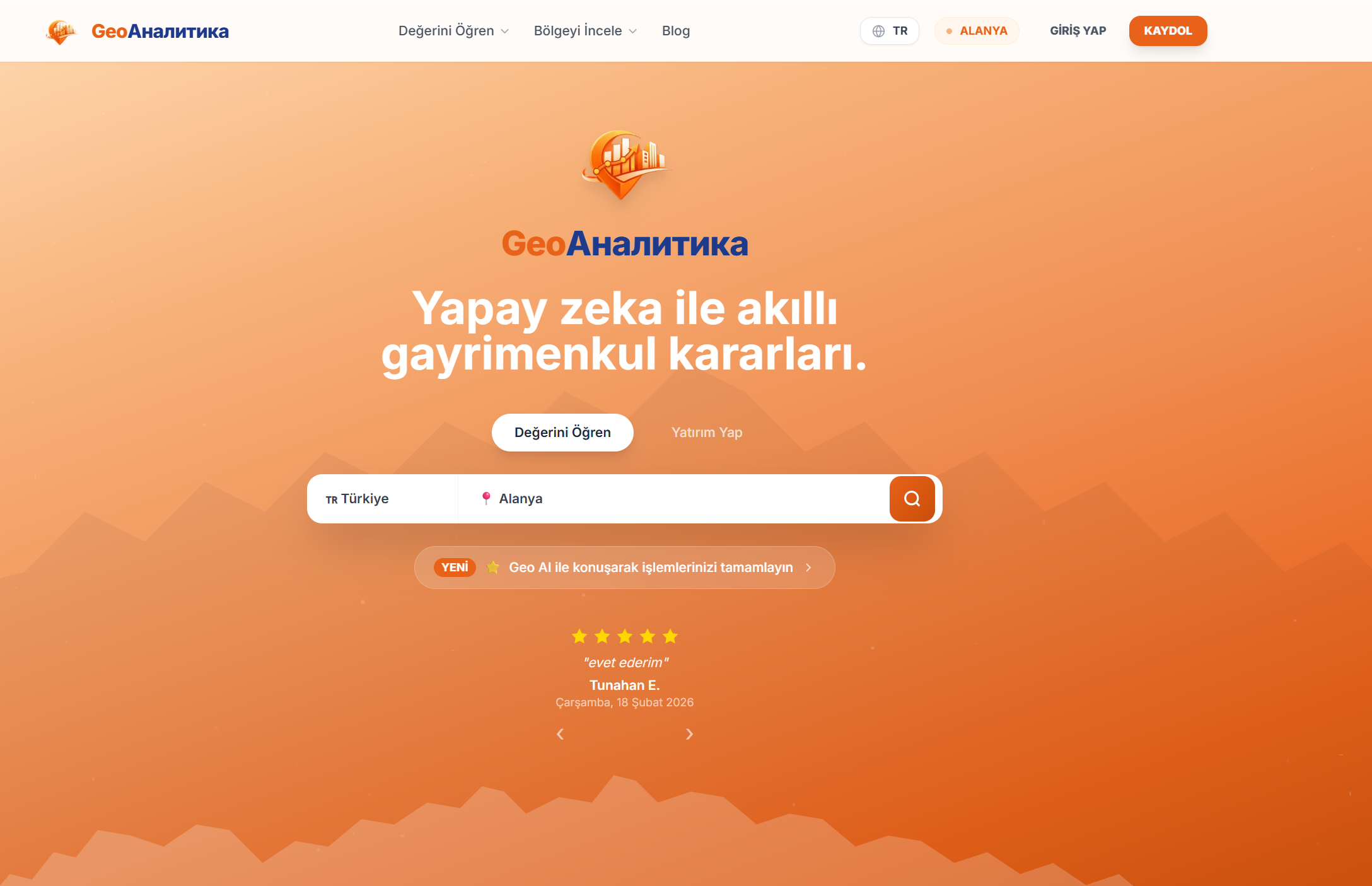 GeoAnalitika Yapay Zeka